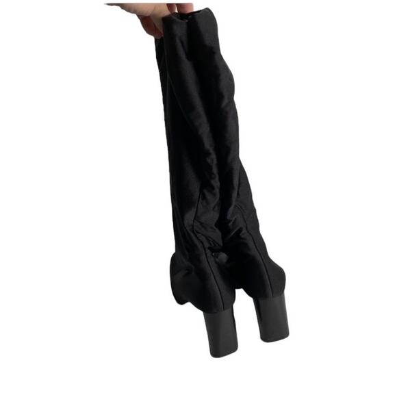 Robert Clergerie Paris Sz 5/6? Sock Boots Black Leather Made in France Designer - Picture 3 of 16